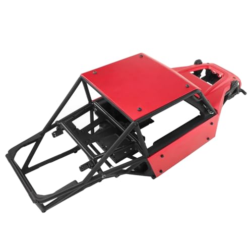 Aluminum Body Panels Kit for Vanquish H10 Optic Sparco H10 Optic Yokohama RTR 1/10 RC Crawler Upgrade Parts (Red) - color: Red
