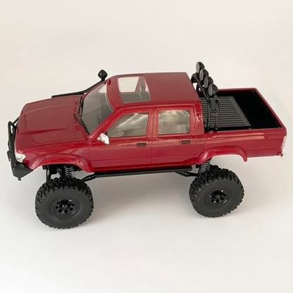 HLSFWDRIVE RC Rock Crawler 4x4 WPL C64-1 Remote Control Truck Off Road | 1/16 Scale RC Crawler RTR All Terrain 260 Motor 2.4GHz Full Proportional Upgraded Chassis Hobby Car for Adult