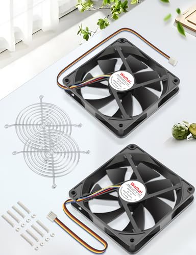 Wathai 120mm x 25mm 4Pin 12V Computer Case Fan DC Brushless Cooling Fan | High Speed Replacement for Desktop PCs Case, AIO GPU Coolers - style: 12V 4Pin 2500RPM