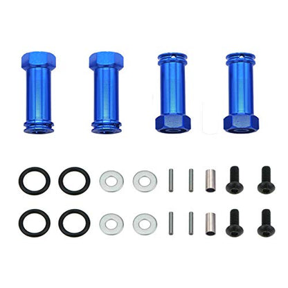 Share Goo Aluminum 12mm Wheel Hex Hub Adapters 25mm/30mm Extension Longer Combiner Compatible with Traxxas Slash 4x4 HQ 727 5807 Stampede 1/10 RC Truck Car (30mm) - size: 30mm