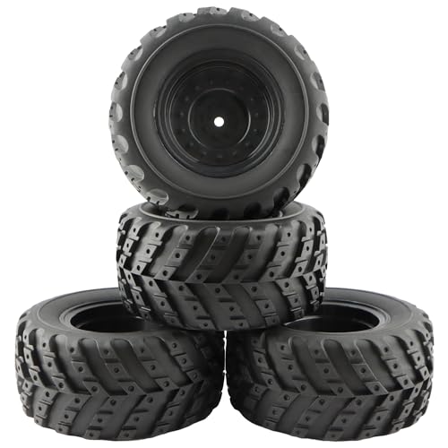 4 Packs RC Cars Tires Wheels Spare Parts 90115 for 1:12 Bruhless Brushed 903 HM121 YC300 RC Car Trucks(4 PCS) - color: 4 Pcs