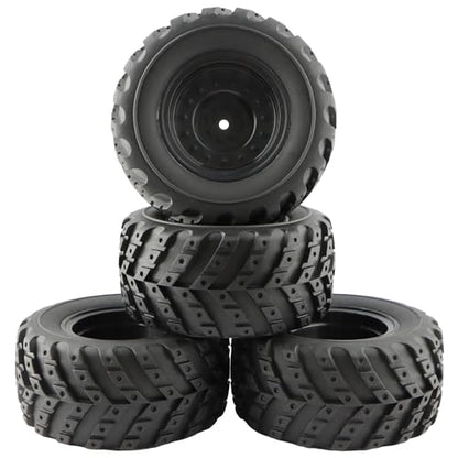 4 Packs RC Cars Tires Wheels Spare Parts 90115 for 1:12 Bruhless Brushed 903 HM121 YC300 RC Car Trucks(4 PCS) - color: 4 Pcs