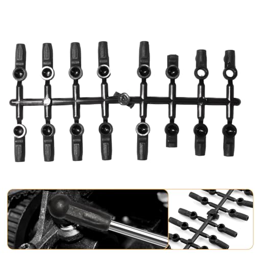M3 Nylon Ball Joint Rod End Caps, Tie Rod End Connector Caps 4.8mm 5mm for 1/10 RC Car, Compatible with 3Racing Sakura S XI XIS CS D4 D5 Ultimate Advance