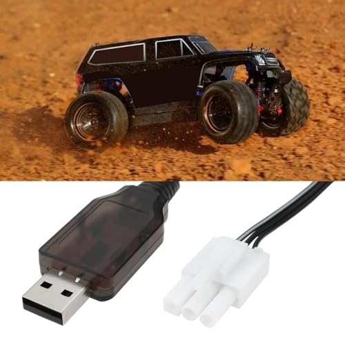 2S Life 6.4V 600mA USB to EL4.5-3P Plug Batteries Charging Wire for Most Model Remote Control Cars Trucks Speedboats