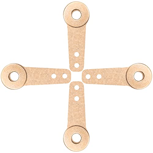4PCS Aluminum RC Airplane Steering Servo Arm Horn Rocker Arms for RC Quadcopter Fixed Wing Parts (4mm) - size: 4mm