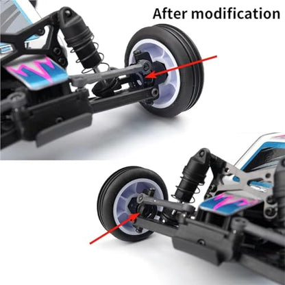RC Upgrade Parts For Losi Micro-B 1/24 2Pcs Aluminum Alloy Caster Blocks RC For Buggy Truck Model Upgrade Parts