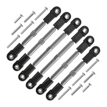 for Traxxas for Slash/Rustler/Hoss/Stampede/Bandit 2WD/4X4 1/10 Adjustable Aluminum Turnbuckles Camber Links W/Rod Ends Rc Parts - color: Gray
