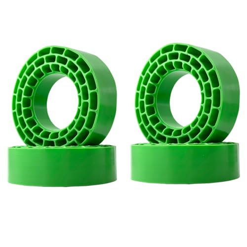 1.55" Silicone Rubber Tire Inserts for 95–97mm RC Crawler Tires – 4PCS (Green) - color: Green