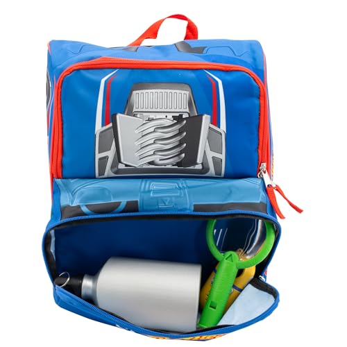 AI ACCESSORY INNOVATIONS Hot Wheels Blue Sneddon #25 Twinduction Race Car Shaped 14” Mini Backpack, Kids School Bag, Blue - color: Hot Wheels