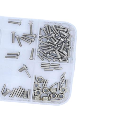 Hex Screws and Nuts Hardware Kit M1.6 M2 M2.5 Grade 12.9 Stainless Steel Compatible with 1/18 RC Crawler