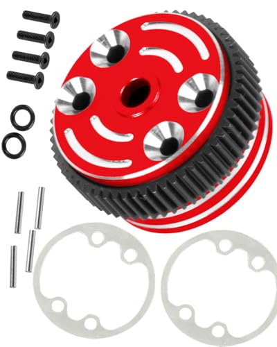 RC Differential Case Upgrades Part for 1/10 Slash 2WD VXL,Stampede 2WD VXL XL-5,Rustler 2WD VXL XL-5,Bandit 2WD VXL,Aluminum Alloy Differential Case Hop Ups,Red - color: Red - (Upgrades)