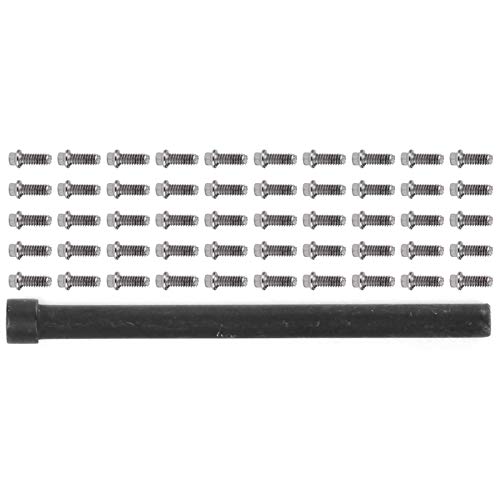 VGEBY RC Car Screw 50Pcs RC Car Wheel Rims Hub Screws Stainless Steel Screws for 1/10 RC Crawler Car - size: M2
