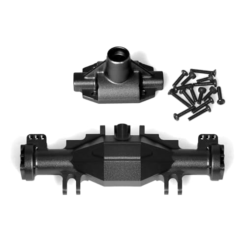 Aluminum Quick Release Bridge Shell Cover RC Upgraded Parts for LOSI 1/18 Mini LMT 4X4 Brushed Monster Truck RTR-LOS01026 RC Car, Black - color: Black Bridge Shell