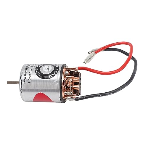 Generic 540 Brushed Motor, Iron with External Replaceable Carbon Brush, High Torsion Strong Magnetic Force for RC Climbing Car Axial Scx10 1/10 Refitting (12T) - size: 12T