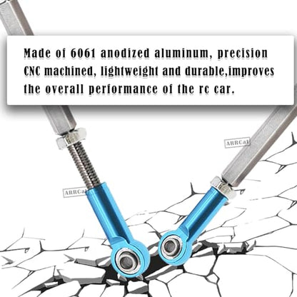 Turnbuckles Camber Links Upgrades Parts for Ecx 1/10 2WD Ruckus Axe Brutus Circuit AMP MT AMP DB AMP Crush K&N Torment,6PCS Aluminum Adjustable Turnbuckles,Replace ECX1046,Blue - color: Blue - Link Set