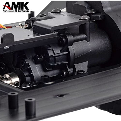 313mm Wheelbase Nylon Chassis Frame Car Body with 2-Speed Transmission 35T 550 Motor for 1/10 RC Crawler Axial SCX10 TRX4 D90 (DIY+Axles)