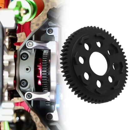 ECSiNG 1Pc 32P 0.8 Mod 57T Carbon Steel Spur Gear Compatible with Arrma 1/10 Granite 3S Compatible with Senton 3S Compatible with Big Rock 3S RC Car