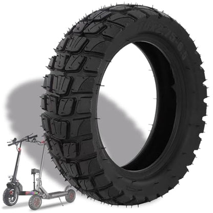 10 Inch 10x2.75-6.5 Off-road Rubber Outer Tire Suitable for Speedway 5 Dualtron 3 Hover-1 Alpha JOYOPR S Hiboy Titan PRO Electric Scooter Thickened Explosion-Proof Shockproof Super-Grip - color: outer tire*1