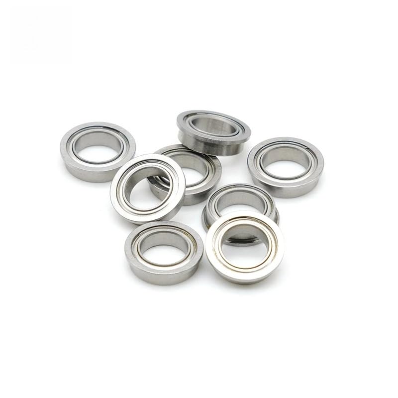 10PCS ABEC-7 MF128ZZ 8x12x3.5 mm Chrome Steel Deep Groove Ball Bearing MF128ZZ Flanged Ball Bearing MF128 - size: MF128ZZ 8x12x3.5