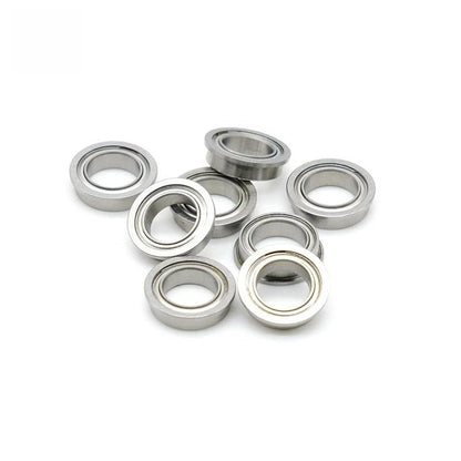 10PCS ABEC-7 MF128ZZ 8x12x3.5 mm Chrome Steel Deep Groove Ball Bearing MF128ZZ Flanged Ball Bearing MF128 - size: MF128ZZ 8x12x3.5