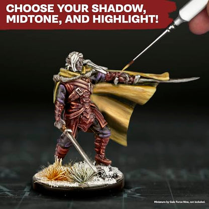 The Army Painter, Warpaints Flexible Triad Plus+: Ochres & Tans 7x18ml | Colori acrilici hobby di qualità miniatura, per Dungeons and Dragons (DnD) e Warhammer - color: Ochres & Tans