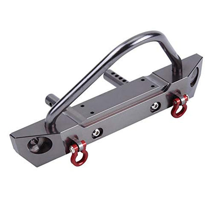 RC Car Front Bumper, Aluminium Alloy Front Bumper for Axial SCX10 1/10 Remote Control Crawler Car Accessory Parts