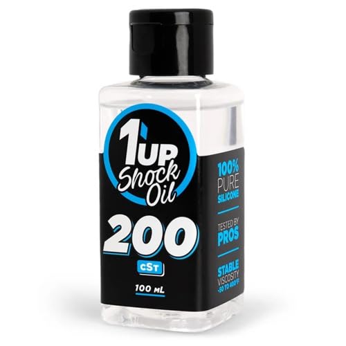 Pure Silicone Shock Oil 200cSt / 20wt - 100mL / 1UP Racing / 100200
