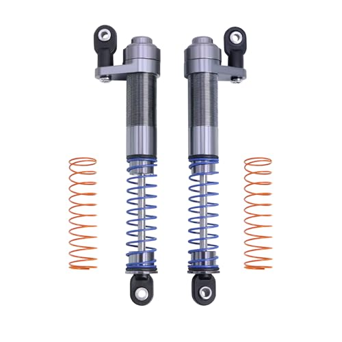 1/10 Metal Adjustable Shock Absorbers Oil Damper 80-100mm for RC Crawler Car Axial SCX10 90046 Capra TRX4 Redcat Gen8 Upgrade (Titanium 2Pcs) - color: Titanium 2Pcs