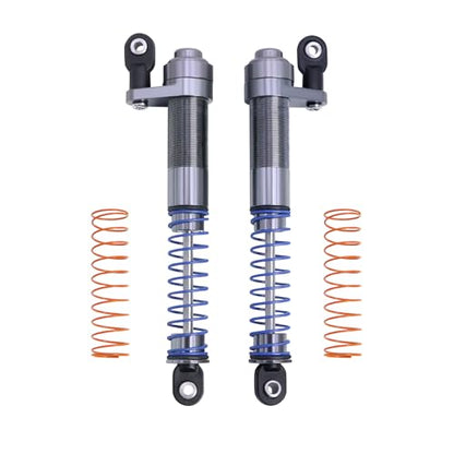 1/10 Metal Adjustable Shock Absorbers Oil Damper 80-100mm for RC Crawler Car Axial SCX10 90046 Capra TRX4 Redcat Gen8 Upgrade (Titanium 2Pcs) - color: Titanium 2Pcs