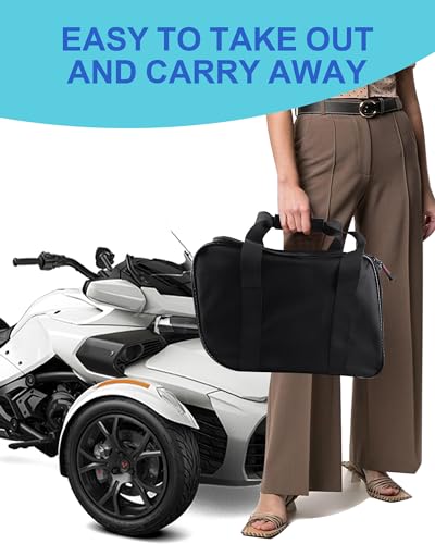 1 Piece Side Saddlebag Cooler Bag, Removable Luggage Pannier Liner Storage Organizer Compatible with Can Am Spyder RT 2010-UP, RT-S 2011-2017, RT-L 2011-UP Accessories