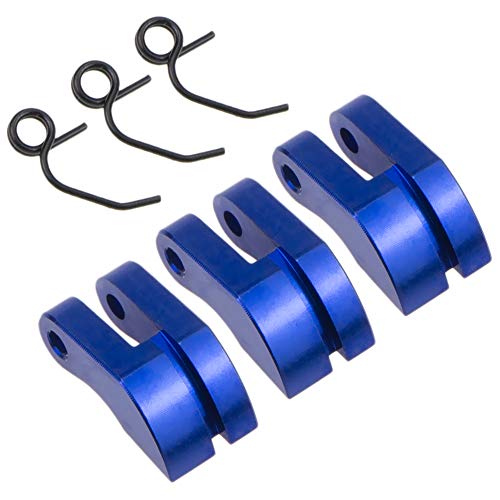Aluminum HSP 3 Shoe Clutch & Spring for 1/8 Scale Nitro Engine RC Model Car, Cojoys (Dark Blue)