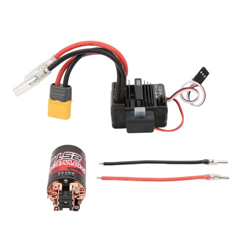 RC 550 Brushed Motor 25T with 80A ESC Combo Set for 1/10 1/12 RC Cars Upgrade Parts