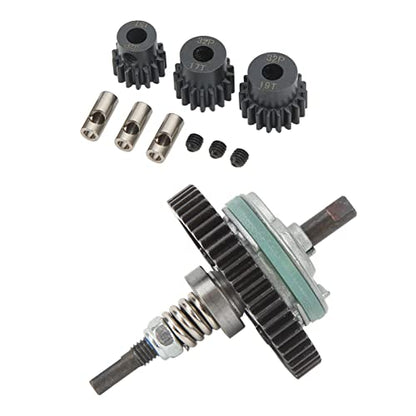 RC 52T Differential Gear Assembly with 15T 17T 19T Pinions Gear Set Premium Durable Upgrade Kit for Enhanced Performance Smooth Ride & Precise Fit on 1 10 RC Car