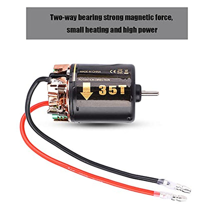 540 RC Brushless Motor, 35T 45T 55T Universal RC Model Car 540 Brushless Motor for Big Trucks Climbing Car Model Motor Replacement Accessory (35T)
