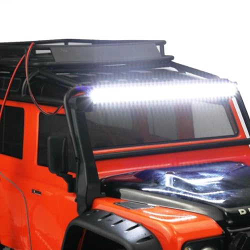 ShareGoo Super Bright 36 LED Light Bar Metal Roof Lamp Lights 150mm/5.9" Compatible with Traxxas TRX-4 90046 D90 Axial SCX10 1/10 RC Rock Crawler Climbing Car Truck,L Shape Brackets