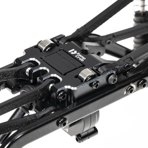 RampCrab Gearbox Skid Plate for TRX4M RC Car, Aluminum Alloy, Come with Bearing, Upgrades Parts for 1/18 TRX4-M Bronco Defender K10, 18.5G