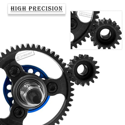 Hardened Steel 52T Slipper Clutch Eliminator Upgrades Part for Slash 4X4/VXL Stampede 4X4/VXL Rustler 4X4/VXL,52T Spur Gear with Pinions Gears Set (15T 17T 19T) Hops up,#6878,Navy Blue - color: Navy Blue(52T)