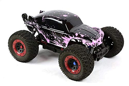 SummitLink Custom Body Compatible for 1/10 1/8 Scale RC Car or Truck (Truck not Included) (Muddy Pink Over Black) - style: Muddy Pink Over Black