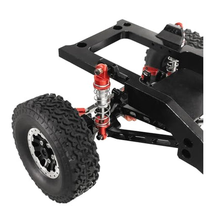 for MN 82 82s 82Pro LC79 Oil Filled Shocks All Metal Set RC Car Upgrade Modification Accessories Repair Parts Rc Parts - color: Red