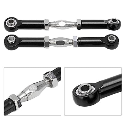 Front Sway Bar Kit with 2.7 inch Aluminum Alloy Arms High Tensile Strength Front Anti Roll Bar Suspension Stabilizer for 1 7 Remote Control Cars Lightweight Sturdy RC (Black) - color: Black