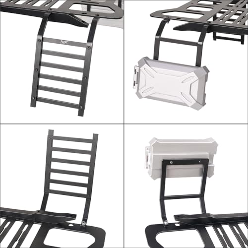 KYX Racing CNC Machined Aluminum Roof Rack Upgrades Parts Accessories for 1/6 RC Crawler Car Axial SCX6