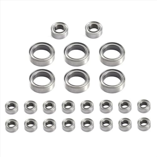 RC Car Upgrade Parts Compatible with FMS for FCX24 1/24 Remote Control Crawler Car Upgrade Parts Modification Accessories 24Pcs Steel Ball Bearing Set