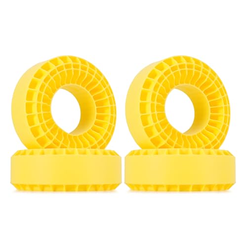 INJORA Silicone Rubber Insert for 118-122mm 4.75" OD 1.9" Tire, Yellow - color: Yellow
