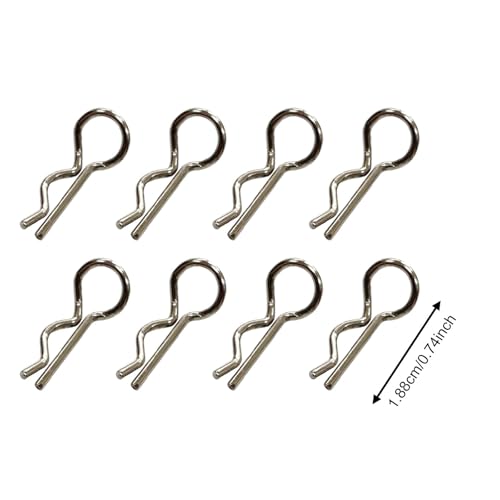 DYNWAVE 8 Pieces RC Car Body Shell Clips Update Parts Lightweight R Clips Accessory for 16103Pro 18103Pro 16301 1/16 1/18 RC Vehicles