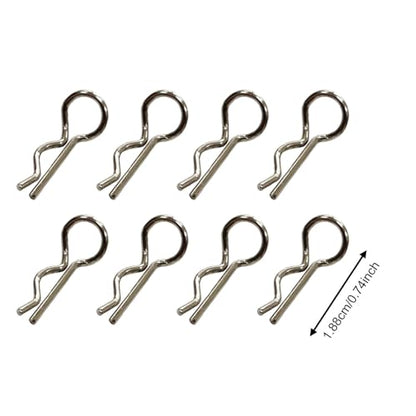 DYNWAVE 8 Pieces RC Car Body Shell Clips Update Parts Lightweight R Clips Accessory for 16103Pro 18103Pro 16301 1/16 1/18 RC Vehicles