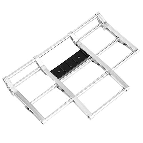 RC Car Bumper, 1/14 RC Car Truck Metal Front Bumper Model Accessory Fit for Tamiya King Hauler, Globe Liner RC Car (N10210S Silver) - color: N10210s Silver