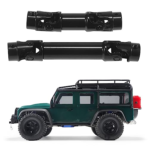 TRX4M Drive Shaft Steel Front Rear Center Shaft for TRX4-M Defender Bronco 1/18 RC Crawler Upgrade Parts 2PCS (Black)