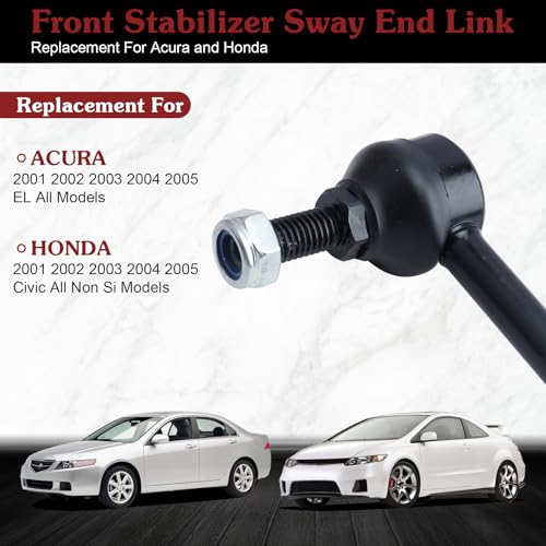 2* K90452 K90453 Rear Sway Bar Link - Restore Rear Stability | Compatible with 2001-2005 Acura EL Honda Civic - color: 1*K90452 1*K90453, size: Sway Bar Link