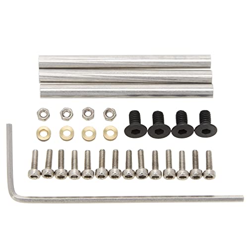 MEUS RACING SCX24 LCG Chassis Frame Kit Carbon Fiber 132mm Wheelbase for Axial SCX24 Wrangler/Deadbolt/Bronco/C10