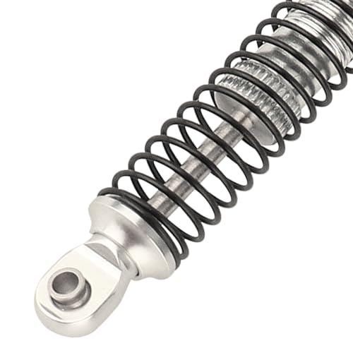 4PCS 59mm Aluminum Shocks Absorbers Long Threaded Oil Damper for 1/18 RC Crawler TRX4M TRX4-M Upgrade Parts (silver) - color: 59mm-silver